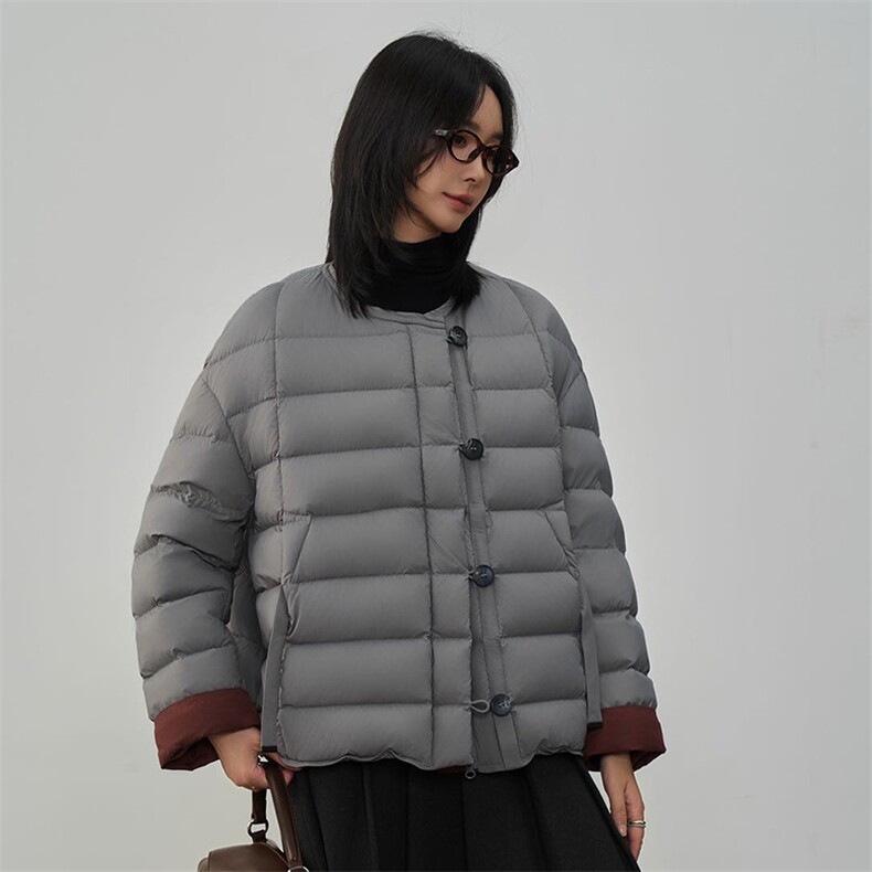 现货2025年冬季新款90白鸭绒休闲羽绒服女,女装羽绒服,阳光伊恋
