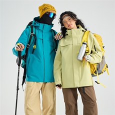 冲锋衣2025新款秋冬三合一户外防风登山运动外套A436-6688-P105，男装夹克，电商A436