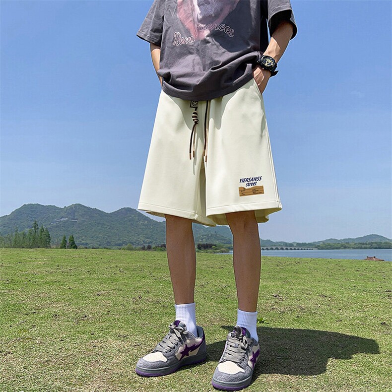 已注册直播抖音得物品质运动男五分中裤休闲短裤K361P30图片
