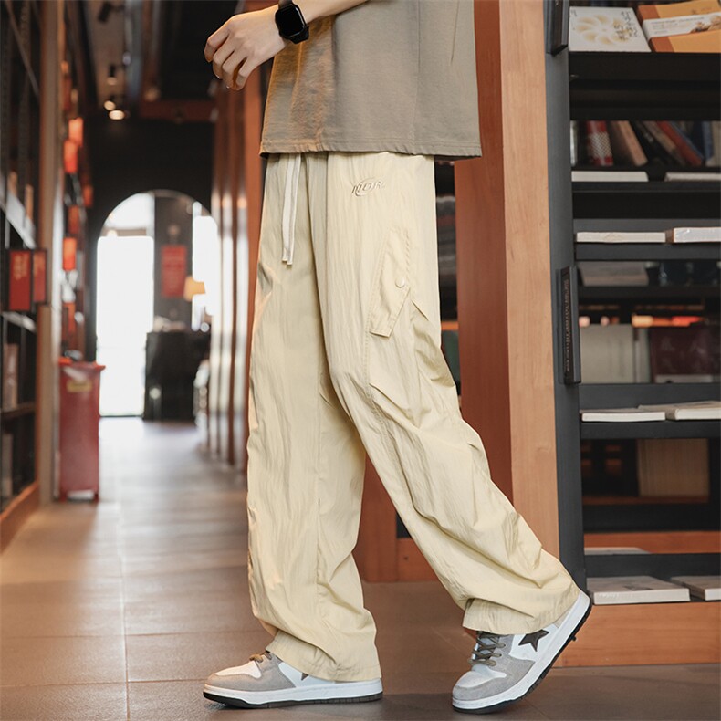 夏季新款卫裤男高街潮ins潮牌直筒休闲长裤潮流韩版AK0615-P45，男装休闲裤，星座308B-2