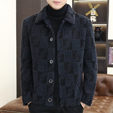 新款冬季男士加棉加厚潮流修身翻领毛呢外套大衣D69P135控228，男装毛呢大衣，电商B226-2（原B217-2）