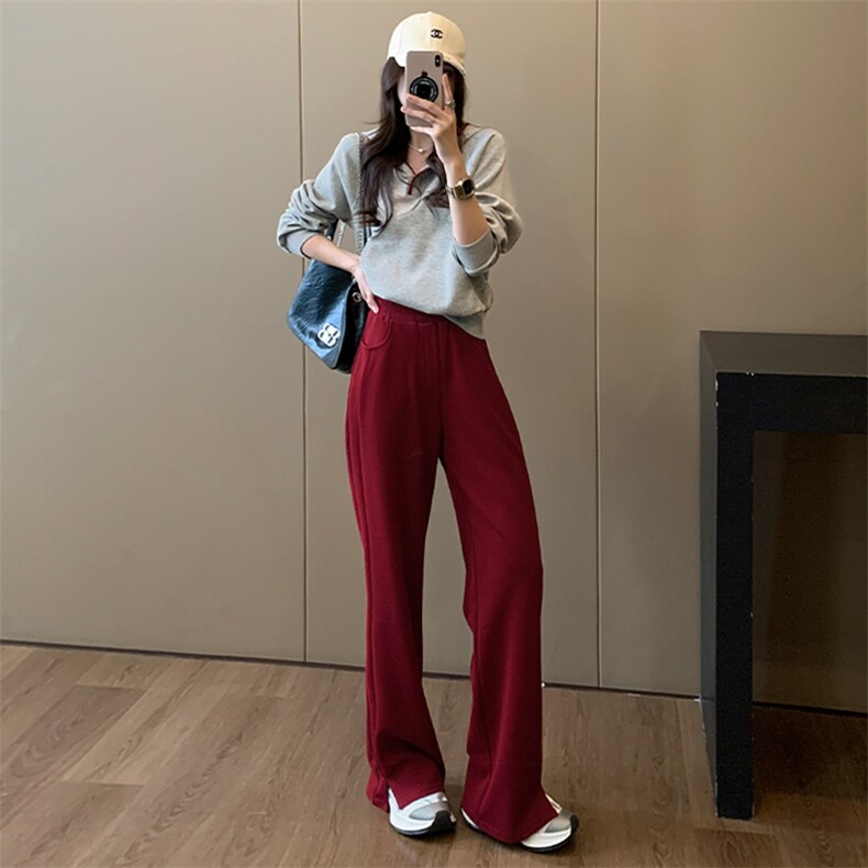 女春季新款连帽卫衣阔腿裤两件套,女装套装/套裙,江南