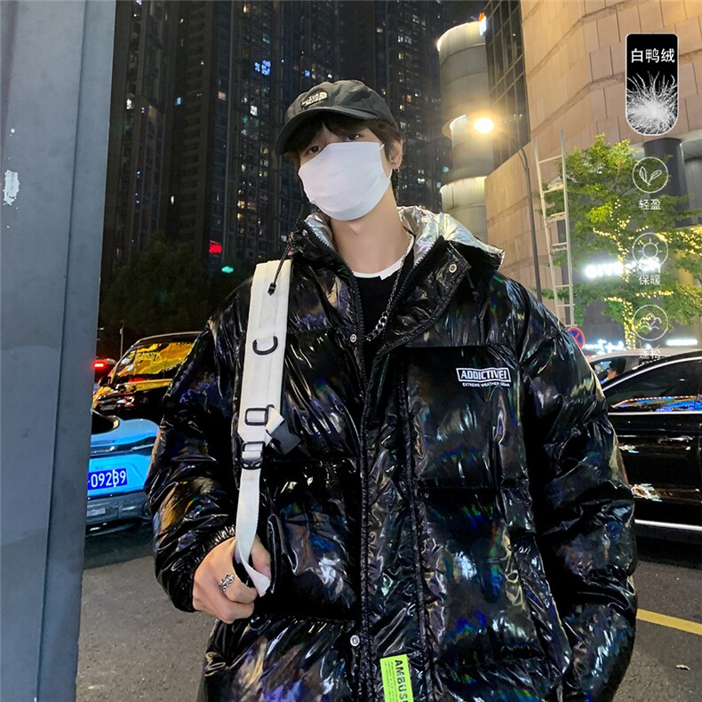 特批港风夜景新款标80白鸭绒连帽羽绒服YR102P165控268,男装羽绒服,电商A247