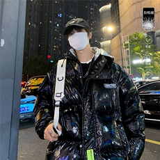 特批港风夜景新款标80白鸭绒连帽羽绒服YR102P165控268，男装羽绒服，电商A247