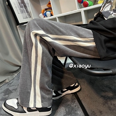 XZ616秋季新款灯芯绒拼接休闲裤拖地长裤TY405P55控68，男装休闲裤，星座512A（原616）