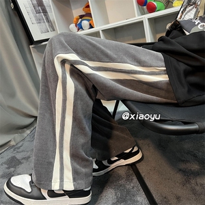 XZ616 秋季新款灯芯绒拼接休闲裤拖地长裤 TY405 P55控68图片