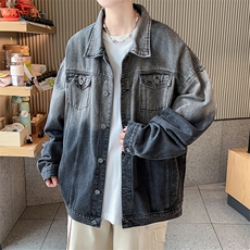 嗨派牛仔-新款牛仔夹克男百搭潮流外套宽松休闲上衣外套中高品质，男装工装外套，星座910