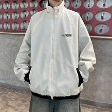两面穿情侣宽松防水立领春秋冲锋衣夹克外套棉服男女棉衣W31，男装棉衣，星座1116A-1（原606A）