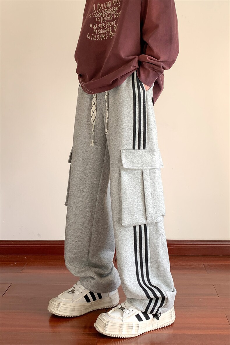 K121/P55春装新现货高品质华棉工装立体袋休闲裤男卫裤大码运动裤,男装休闲裤,电商基地A050
