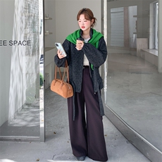 已！25初冬新款毛呢加棉外套送披肩5530-P220-K299，女装短外套，2C305