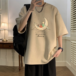 麂皮绒短袖t恤男大码半袖男 JD82416-P25图片