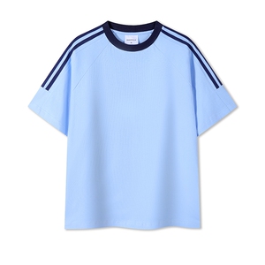 32支 双纱240克 8色S-3XL 棉 男女款T恤图片