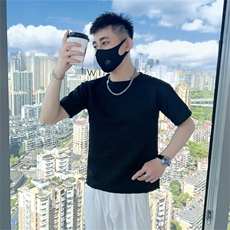 起泡工艺圆领短袖男夏季薄款新款内搭夏季打底衫T196，男装T恤，星座1116A-2（原606A-1）