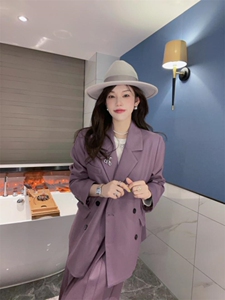 西装搭配半裙 yyds,女装西装,唇蔻