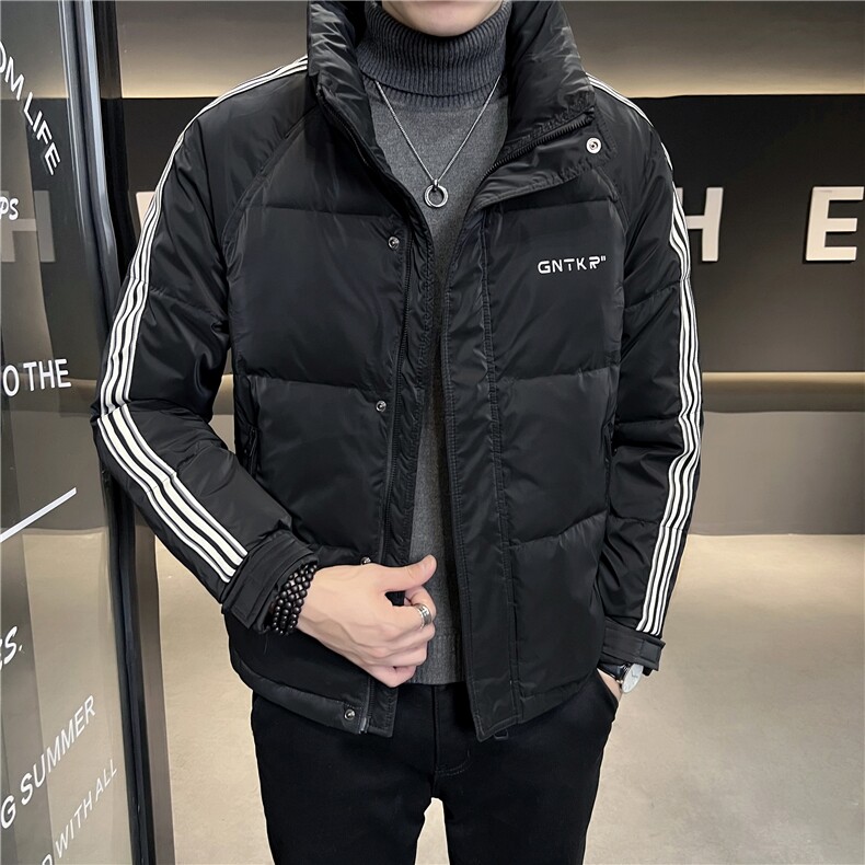 特价冬季店主风新款白鸭绒羽绒服立领休闲宽松外套男8071-P100,男装羽绒服,电商A413