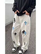 港风潮男季新款牛仔裤嘻哈潮高街潮流痞帅长裤513ACK2515P45，男装牛仔裤，星座513A