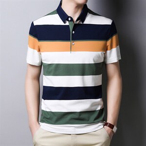 短袖t恤男士夏季潮流polo翻领体恤衫带领半袖夏装上衣服冰丝棉质T，男装T恤，电商B212（原钱塘6029）