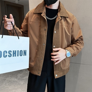 工装外套男新款潮流短款夹克衣服男士春秋款上衣图片