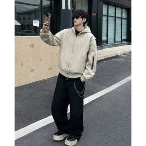 哈灵顿帆布座山雕短款夹克外套男秋冬款美式解构高级感R3002-P91图片