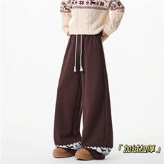2025冬季美式复古裤脚设计加绒休闲卫裤B315-K25913JR-特p40控78，男装休闲裤，电商B315