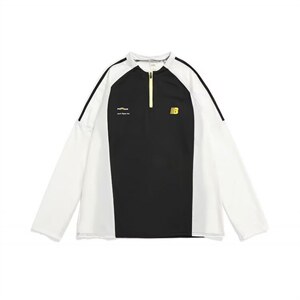 现货。T恤男女长袖宽松百搭拼色卫衣ST739-P43图片