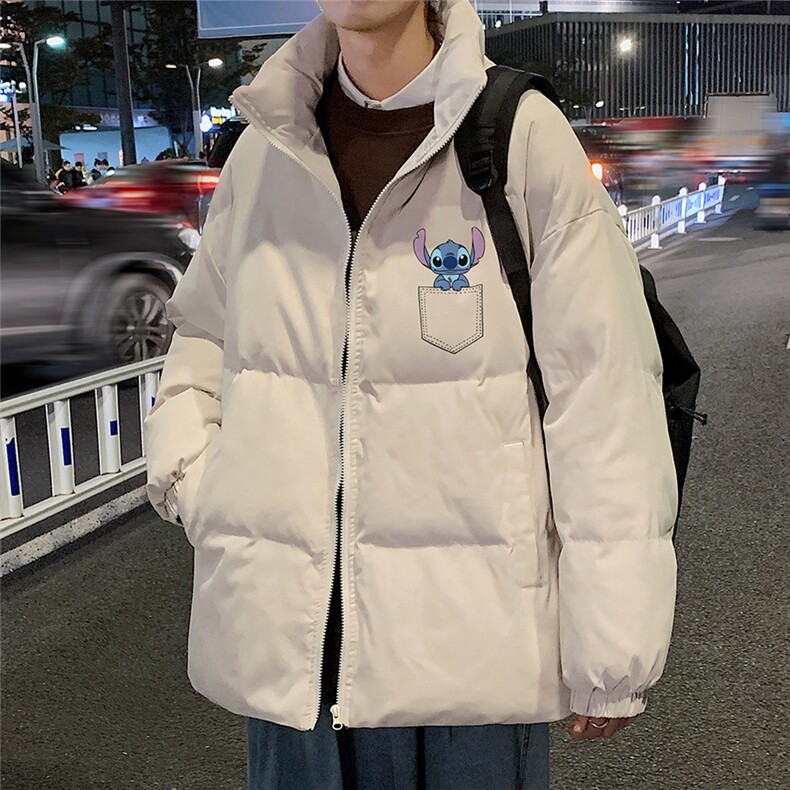 秋冬新款韩版加厚保暖立领宽松棉服外套男MY2057P115控135,男装棉衣,电商A268A