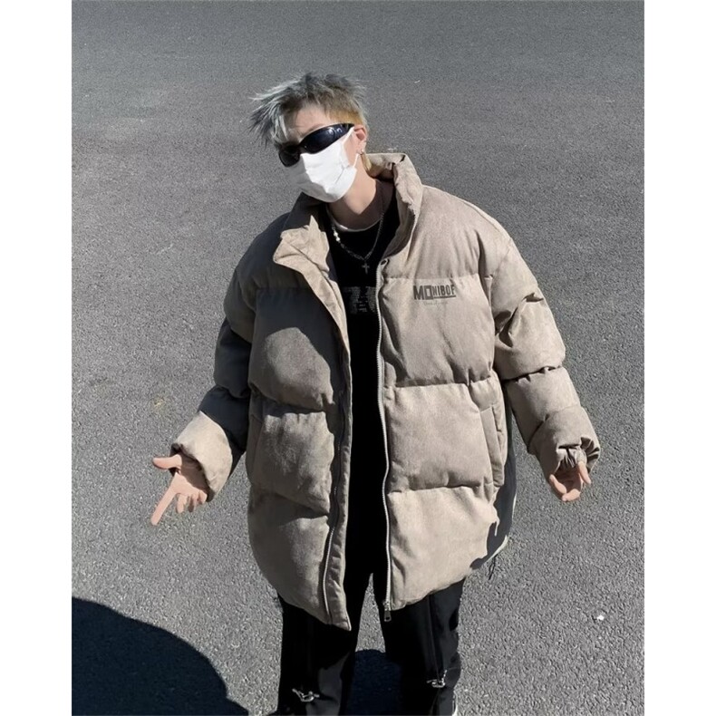 2024年美式高街棉服男冬季加厚棉衣休闲复古棉袄,男装棉衣,星座716-2