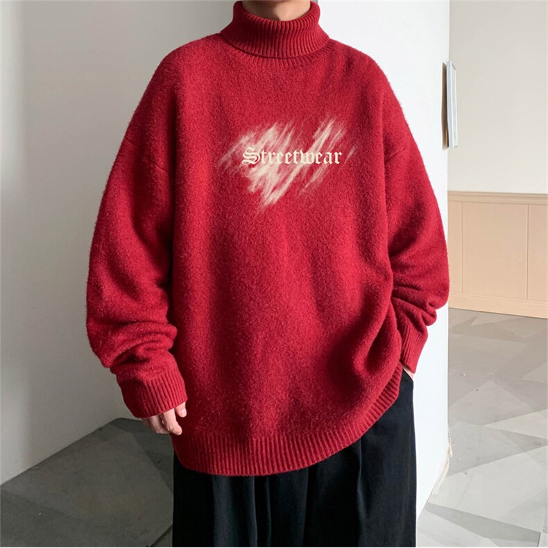 冬季高领毛衣男士加绒加厚翻领男毛线衣MG3368-P55限78加绒+10,男装针织衫/毛衣,电商B370