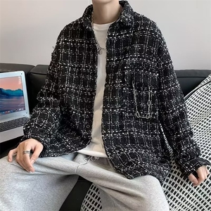 设计感痞帅工装夹克上衣春秋季潮流ins小香风外套男 W7070-P44图片