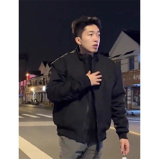 26春装新款美拉德立领飞行夹克boxy廓形休闲百搭外套上衣JK6500，男装夹克，电商A486