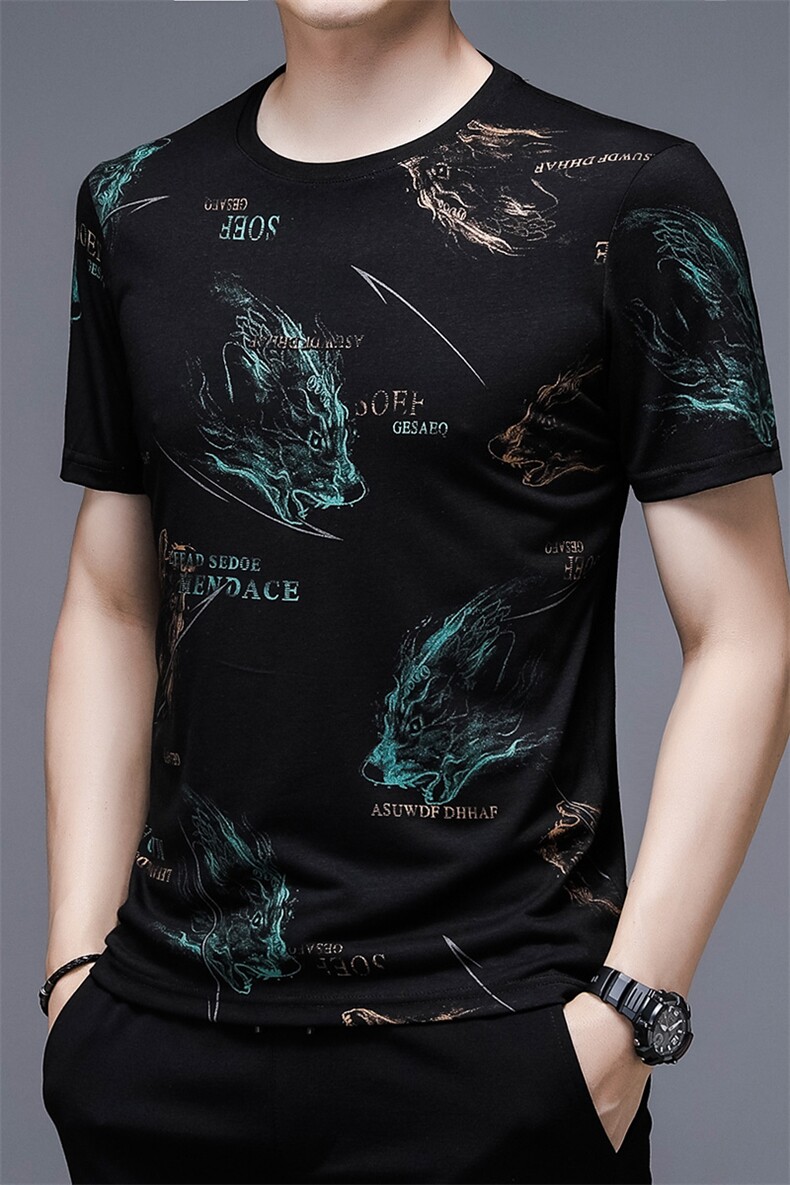DX20686钱塘2020-3夏季新款男士时尚潮流印花百搭圆领短袖上衣P39,男装T恤,钱塘207-3