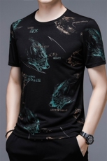 DX20686钱塘2020-3夏季新款男士时尚潮流印花百搭圆领短袖上衣P39，男装T恤，钱塘207-3