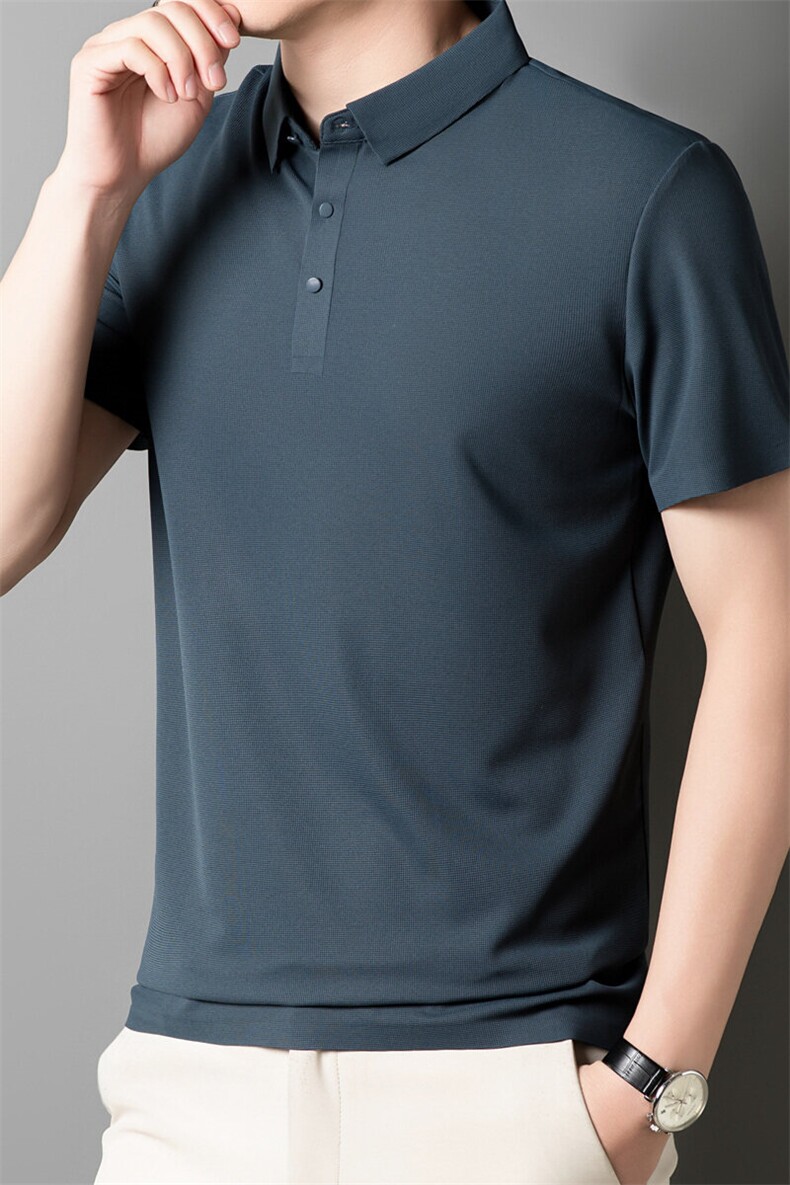 速干POLO衫男士2025夏季新款短袖上衣商务休闲T恤PL12356-P32,男装Polo衫,星座610（原A335）