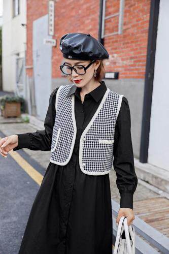 现货秋季新款连衣裙两件套，女装连衣裙，依美依缘