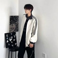 抖音得物高品质美式高街重磅结构设计拼接织带立领卫衣外套CM42，男装卫衣，电商A486