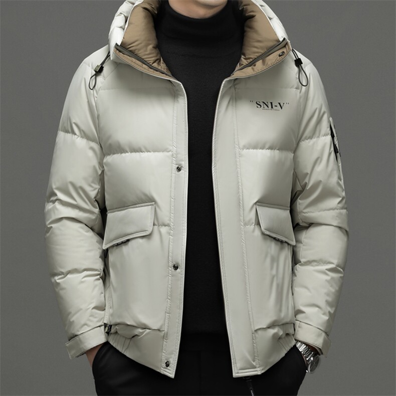 DF22334钱塘2020-2时尚休闲连帽百搭冬季厚款中年男士羽绒服P310，男装羽绒服，钱塘207-2