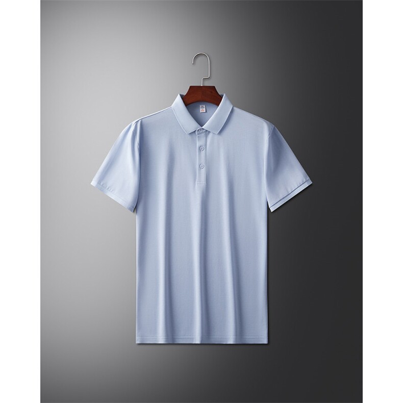 2024夏季新款中年男士短袖T恤休闲Polo衫半袖宽松时尚纯色男上衣，男装Polo衫，电商B212（原钱塘6029）