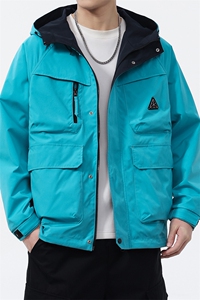 2025新款派克服工装连帽三防外套双面穿休闲夹克F0926-P100控199图片