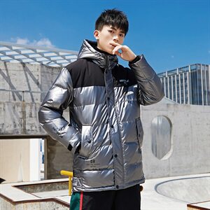 2020冬装新款潮牌亮色保暖连帽羽绒服男潮百搭外套 A438-851图片