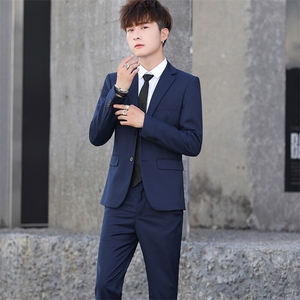 T2Z8632P125西服套装男两件套韩版修身商务职业正装西装新郎结婚图片