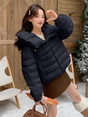 现货可推可爱温柔风花朵帽轻便白鸭绒2025冬季新款羽绒服外套女，女装羽绒服，苗苗