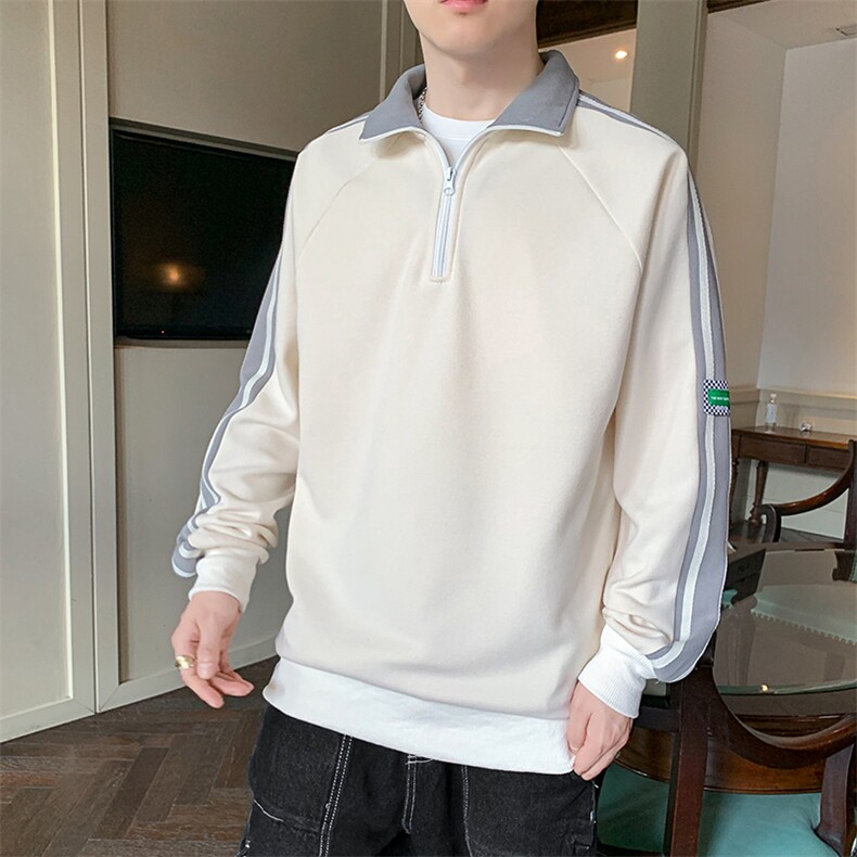 秋季新款卫衣店主风圆领印花落肩长袖光板上衣VE55107-P41控68,男装卫衣,星座717