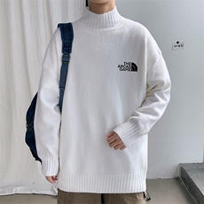 M18232-P45加绒款-P65半高领毛衣男士大码针织衫男毛线衣男，男装针织衫/毛衣，电商A040