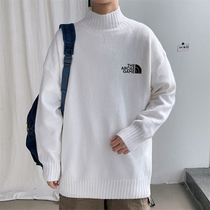 M18232-P45 加绒款-P65半高领毛衣男士大码针织衫男毛线衣男图片