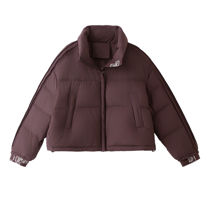立领短款羽绒服女外套2025冬季新款小个子超好看加厚保暖外套女,女装羽绒服,美沁