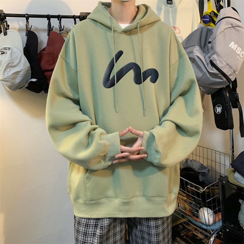 ！发泡印花！连帽圆领卫衣男装港风帽衫男LM123-P35,男装卫衣,电商B367