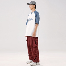 2024夏季新款男装日系潮牌纯棉印花圆领宽松短袖休闲T恤T930-F50，男装T恤，电商A101（原外27）