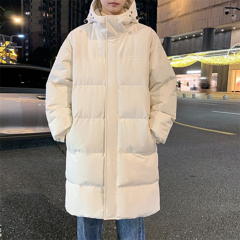 中性风长款棉衣男二开宽松连帽加厚棉袄DSA157B-M77777-特P100,男装棉衣,电商A157B