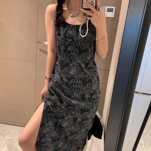 露背吊带裙，女装背心吊带，XTZ style