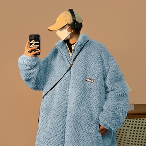 冬季新款时尚百搭棒球羊羔毛绒棉服外套加厚颗粒外套MY0112-P83图片